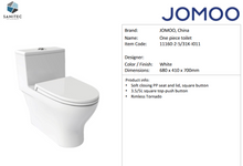 Load image into Gallery viewer, JOMOO One Piece Toilet 680 x 410 x 700mm 11160-2-5/31K-I011
