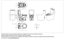 Load image into Gallery viewer, JOMOO One piece toilet 730 x 390 x 735mm 11411-2/31KA-I011