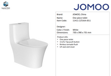 Load image into Gallery viewer, JOMOO One piece toilet 730 x 390 x 735mm 11411-2/31KA-I011