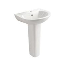 Load image into Gallery viewer, JOMOO wall hung basin with full pedestal 12103-1/11P-I011