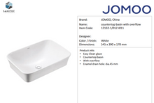 Load image into Gallery viewer, JOMOO countertop basin  545 x 390 x 178mm 12132-1/01Z-I011