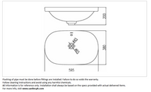 Load image into Gallery viewer, JOMOO countertop basin  595 x 380 x 200mm 12138-1/01Z-I011