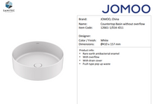 Load image into Gallery viewer, JOMOO countertop basin Ø410 x 157mm 12661-1/01K-I011