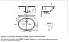Load image into Gallery viewer, JOMOO undermount basin  550 x 420 x 212mm 12671-1/01K-I011
