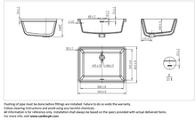 Load image into Gallery viewer, JOMOO undermount basin  550 x 405 x 208mm 12683-1/01K-I011