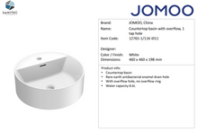 Load image into Gallery viewer, JOMOO countertop basin  460 x 460 x 198mm 12765-1/11K-I011