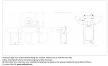 Load image into Gallery viewer, JOMOO wall hung basin w/ half pedestal 12809-1/11P-I011