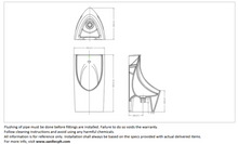 Load image into Gallery viewer, JOMOO wall hung urinal 350x360x650mm top 13055-0Z/51K-I011