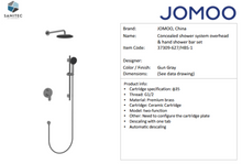 Load image into Gallery viewer, JOMOO concealed shower system gun metal 37309-627/HBS-1