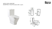 Load image into Gallery viewer, Roca Gap 1pc rimless s-trap 305mm A34947L00C