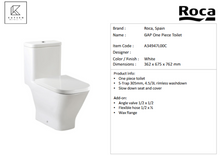 Load image into Gallery viewer, Roca Gap 1pc rimless s-trap 305mm A34947L00C