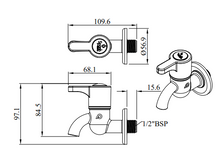 Load image into Gallery viewer, Sparsh Pearl CASPER bib  tap white CAS-2800