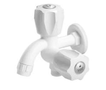 Load image into Gallery viewer, Sparsh Pearl HI-FLO 2in1 bib tap w/ flange 15mm HFL-1312