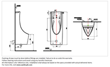 Load image into Gallery viewer, JOMOO floor mounted touchless urinal rear J13050-1D/31Z-I011