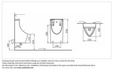 Load image into Gallery viewer, JOMOO touchless wall hung urinal rear inlet J13055-0D/31K-I011
