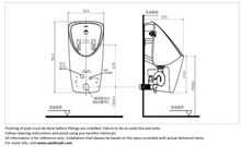 Load image into Gallery viewer, JOMOO touchless wall hung urinal rear inlet J13057-1D/41K-I011