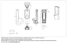 Load image into Gallery viewer, JOMOO touchless floor-mounted urinal rear inlet J13069-1D/31K-I011