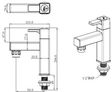 Load image into Gallery viewer, Sparsh Pearl LUDO pillar tap (45 degree) 15mm LD-1269