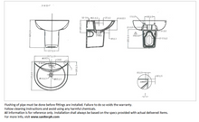 Load image into Gallery viewer, JOMOO wall hung basin with half pedestal P12748-1/11P-1