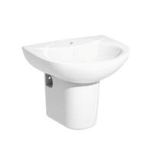 Load image into Gallery viewer, JOMOO wall hung basin with half pedestal P12748-1/11P-1