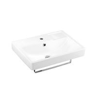 Load image into Gallery viewer, Cotto Pose Wall hung washbasin with towel rail SC006317