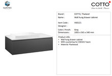 Load image into Gallery viewer, Cotto Wall hung drawer cabinet for C001017 V00121
