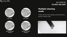 Load image into Gallery viewer, WDI Ecotech intelligent toilet with manual flush FE118U1-43A-ASV1