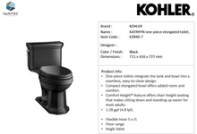 Load image into Gallery viewer, Kohler KATRHYN one piece elongated toilet, black K3940‐7