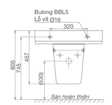 Load image into Gallery viewer, Viglacera Wall Hung Basin with Half Pedestal CD58B + CD58HP