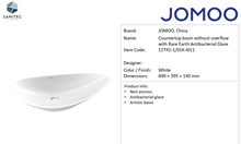 Load image into Gallery viewer, JOMOO basin countertop w/o overflow hole 12741-1/01K-I011