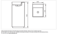 Load image into Gallery viewer, JOMOO basin pedestal square artificial stone P1A209-1/11-1