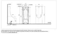 Load image into Gallery viewer, JOMOO Touchless floor-mounted urinal rear inlet AC/DC power PJ13083-2-1M/41K-1