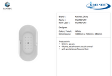 Load image into Gallery viewer, Kreiner Freestanding tub FRANKFURT