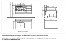 Load image into Gallery viewer, Queenswood Aurora wall vanity unit with drawer AU800-LG