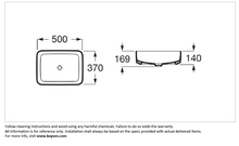 Load image into Gallery viewer, Roca INSPIRA SQUARE countertop basin without overflow A327530640