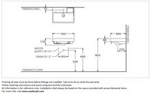 Load image into Gallery viewer, Cotto Pose Wall hung washbasin with towel rail SC006317