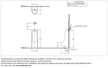 Load image into Gallery viewer, Cotto Hercules back inlet, floor mounted Urinal C31207BI