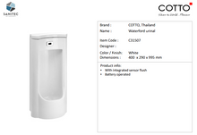 Load image into Gallery viewer, Cotto Waterford Urinal Sensor DC C31507