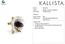 Load image into Gallery viewer, Kallista Per Se Pressure Balance Trim with diverter, lever handle P24714-LV-AG
