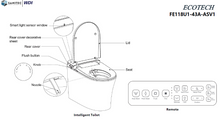 Load image into Gallery viewer, WDI Ecotech intelligent toilet with manual flush FE118U1-43A-ASV1