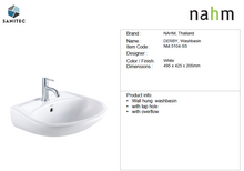 Load image into Gallery viewer, NAHM Derby Washbasin 495 x 425mm NM.5104-SS NM.5104-SS