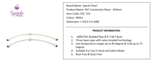 Load image into Gallery viewer, Sparsh Pearl pvc connection 450mm 18" white CPS-153