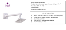 Load image into Gallery viewer, Sparsh Pearl overhead square shower 4"x4" SHP-WR-582