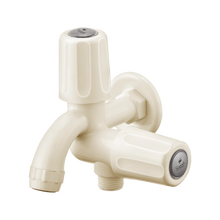 Load image into Gallery viewer, Sparsh Pearl STANDARD 2in1 bib tap w/ flange 15mm white TS-108