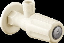 Load image into Gallery viewer, Sparsh Pearl STANDARD angle valve w/ flange 15mm white TS-105