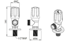 Load image into Gallery viewer, Sparsh Pearl STANDARD angle valve w/ flange 15mm white TS-105