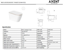 Load image into Gallery viewer, Axent Meta Intelligent Toilet E360-0332-M1