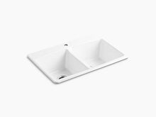 Load image into Gallery viewer, Kohler Brookfield Double Bowl Self-Rimming Sink K17250T-1S-0