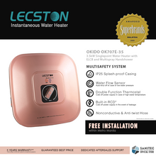 Load image into Gallery viewer, Lecston Okido Single Point 3.5kw w/ Shower Set OK707E-35
