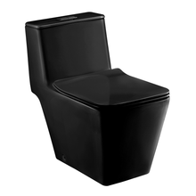 Load image into Gallery viewer, Cotto Simply Modish toilet 2.5/4L Black C1032MBK